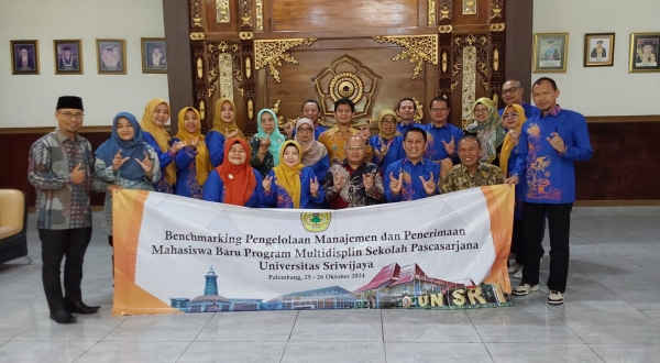 Sambangi Pascasarjana Universitas Sriwijaya Berguru Pengelolaan PMB Pascasarjana Untirta